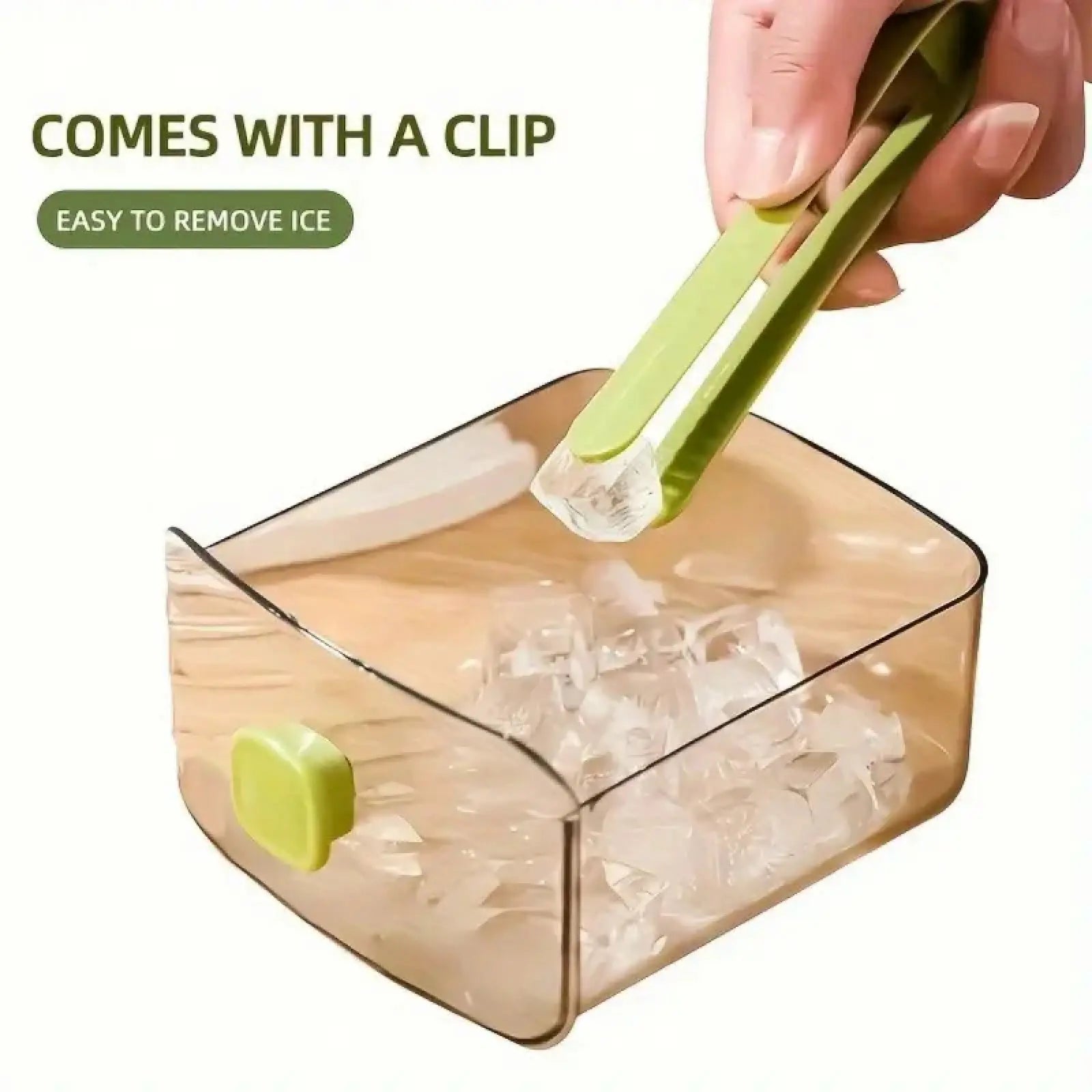 Revolutionary 48-Compartment Ice Maker with Easy-Press Lid - Double-Layer Design for Maximum Efficiency, Includes Silicone Tray for Effortless Ice Storage, Perfect for Summer Refreshments and Homemade Frozen Treats!